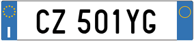 Truck License Plate